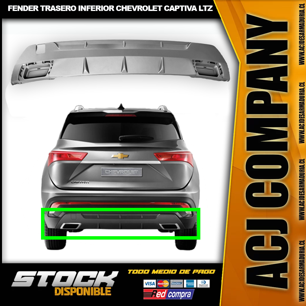 fender captiva Fender Trasero Inferior Chevrolet Captiva ltz - Imagen 1
