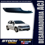 Moldura O Embellecedor Derecha Parachoque Vw Golf 2015-2018 Negro