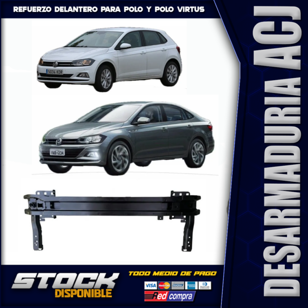 Refuerzo de parachoques polo Virtus