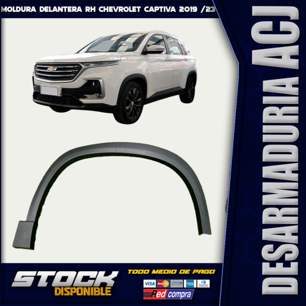 Moldura RH / Derecha Chevrolet Captiva 2019 / 2023