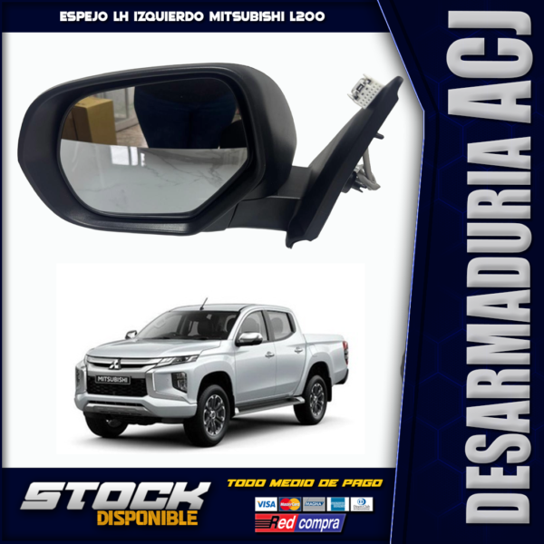 Espejo Retrovisor LH Izquierdo Mitsubishi L200