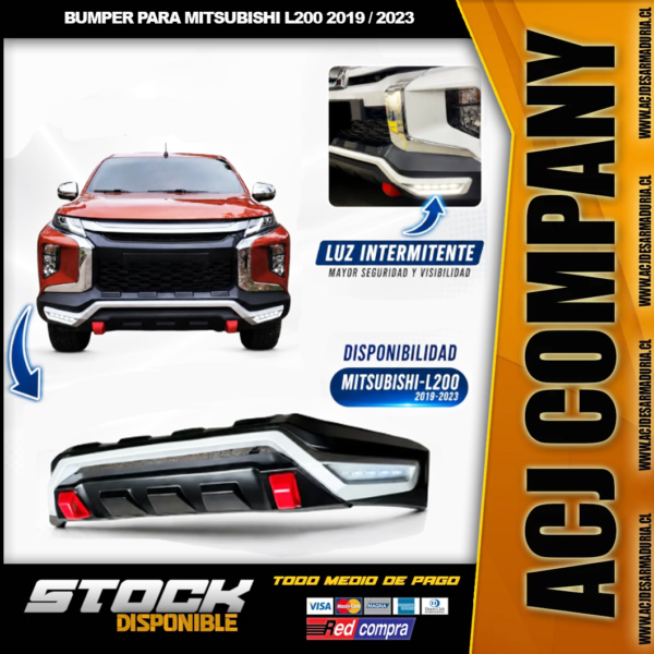 Bumper Para MITSUBISHI L200 años 2019 / 2023