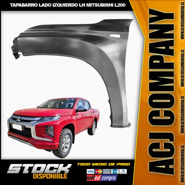 Tapabarro Lado Izquierdo LH MITSUBISHI L200