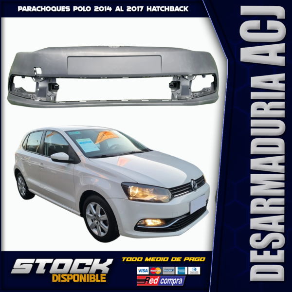 Parachoques Polo 2014 al 2017 Hatchback