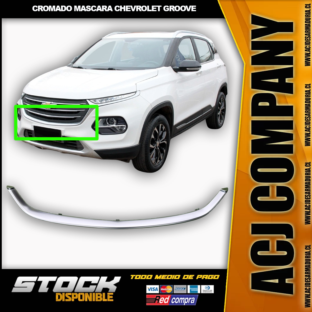 cromado mascara Cromado Mascara Chevrolet Groove - Imagen 1