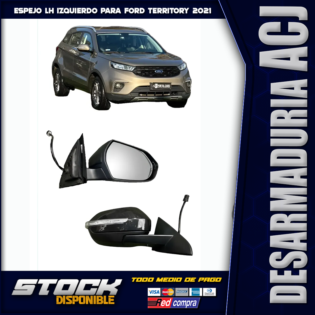 espejo ford rh Espejo RH / Derecho Ford Territory 2021 / 2023 - Imagen 1