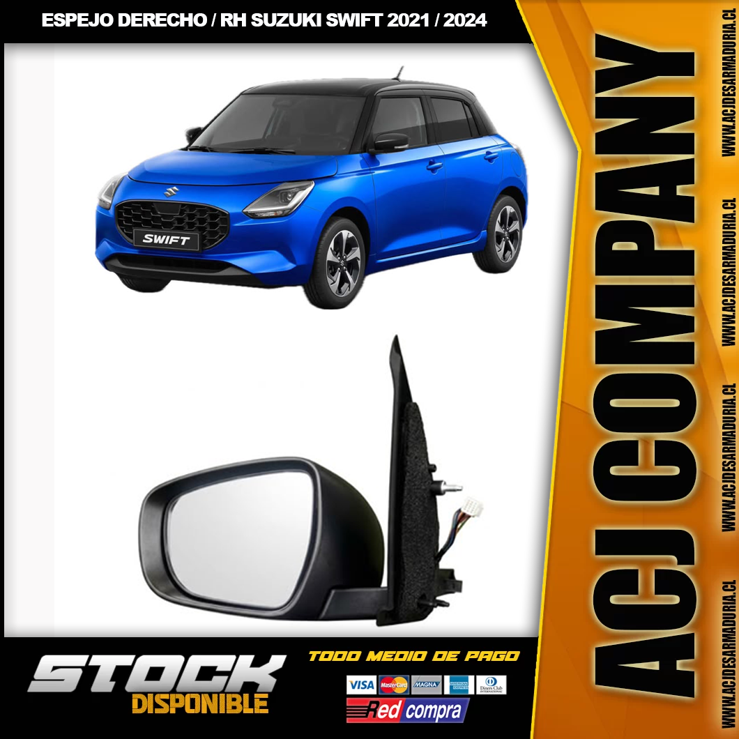 espejo rh Espejo RH Derecho para Suzuki Swift / Dzire - Imagen 1