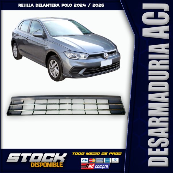 Rejilla Delantera Volkswagen Polo 2024 / 2026