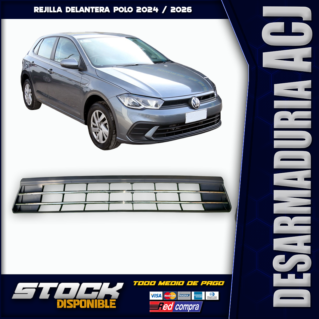 rejillaaaaa Rejilla Delantera Volkswagen Polo 2024 / 2026 - Imagen 1