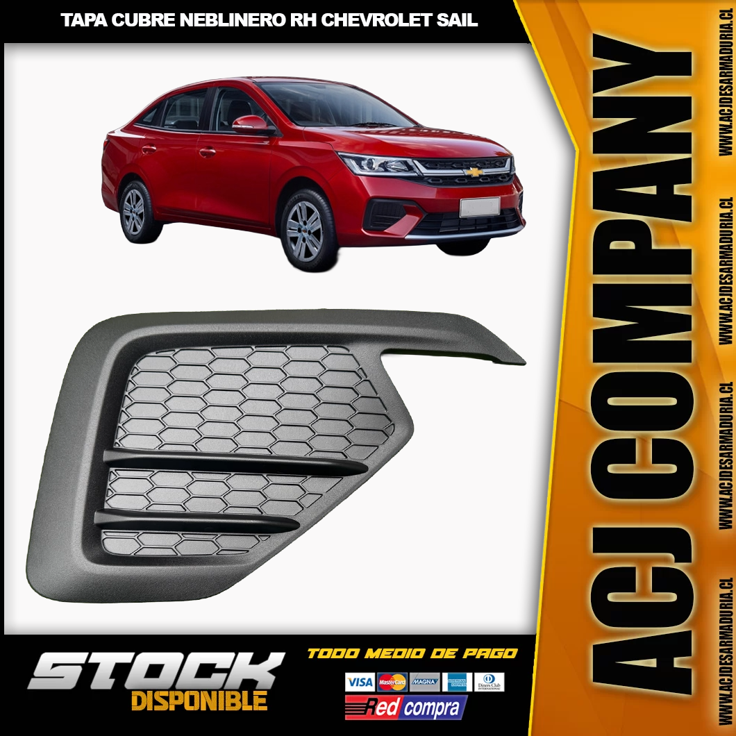 rh cubre Tapa Cubre Neblinero RH Chevrolet Sail - Imagen 1